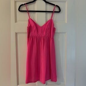 Pink Spaghetti Strap Dress